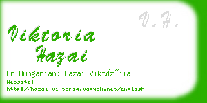 viktoria hazai business card